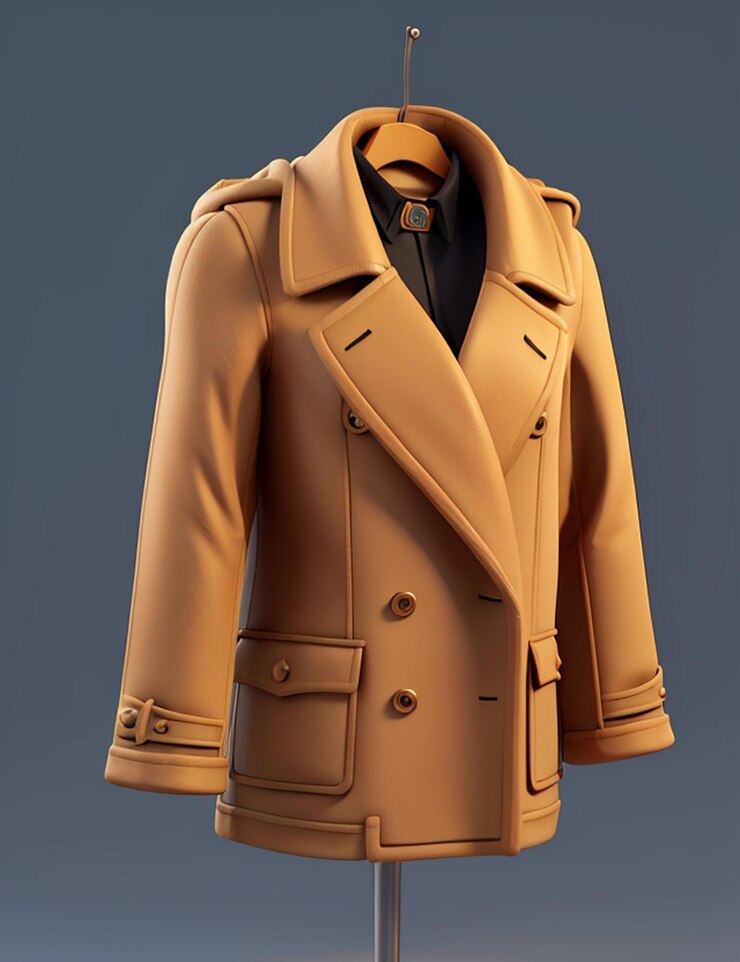 Une veste en cuir brune d'un artiste visuel