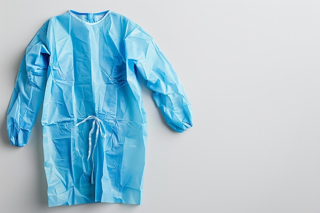 Veste médicale sur fond blanc