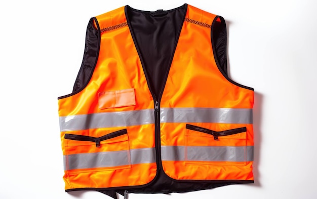 Photo veste réfléchissante pour scooter sur fond blanc