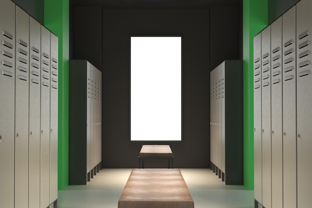 Vestiaire vert contemporain