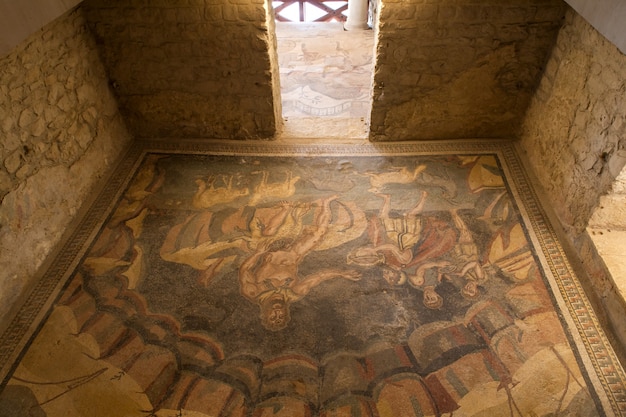 Vestibule de Polyphème à la Villa Romana del Casale, Piazza Armerina