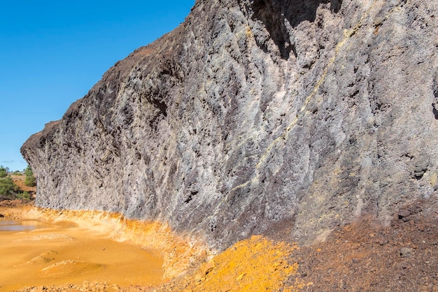 Vestiges des anciennes mines de Riotinto à Huelva Espagne