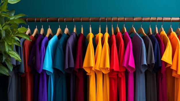 Des vêtements aux couleurs vives