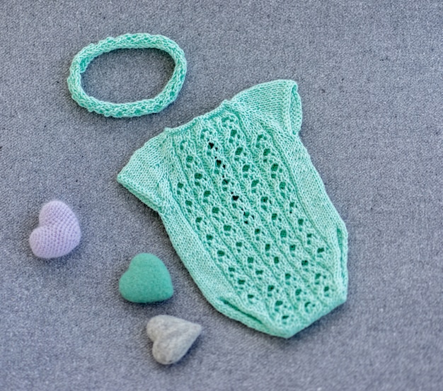 Vêtements de bébé nouveau-né en tricot