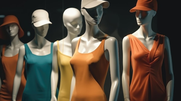 des vêtements chauds sur le mannequin