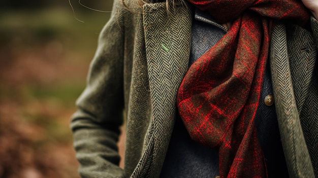 Photo vêtements féminins d'automne et d'hiver collection de vêtements et accessoires dans le style de mode de la campagne anglaise look classique