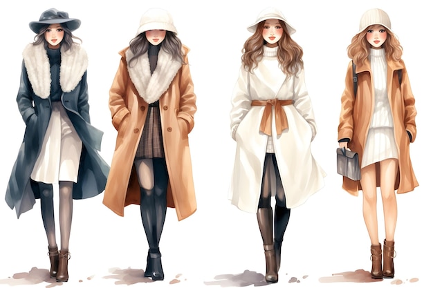 Vêtements de mode d'hiver