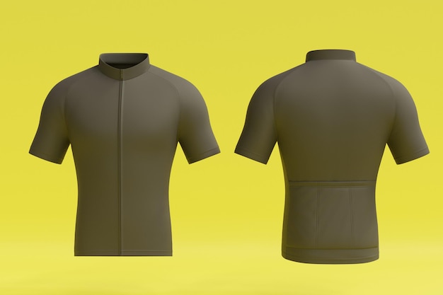 vêtements de vélo noir rendu 3d