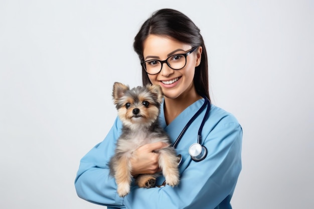 Photo vétérinaire avec des animaux