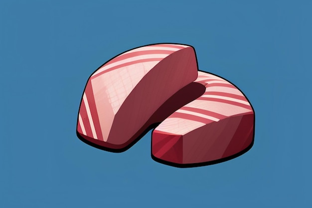 La viande de bœuf de nourriture occidentale icône d'interface utilisateur jeu prop design gourmet steak style 3D c4d élément de rendu de dessin animé