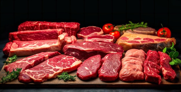 La viande fraîche sous toutes ses formes