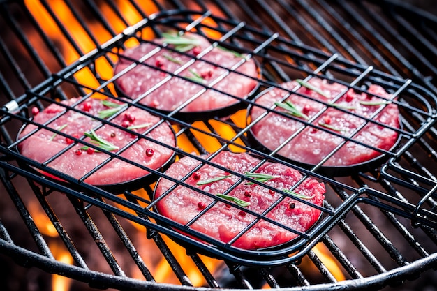 viande grillée sur le gril