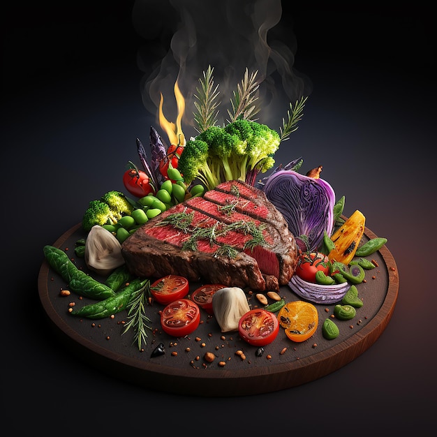 Viande grillée