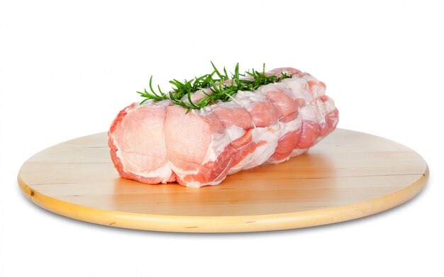 Viande de porc crue