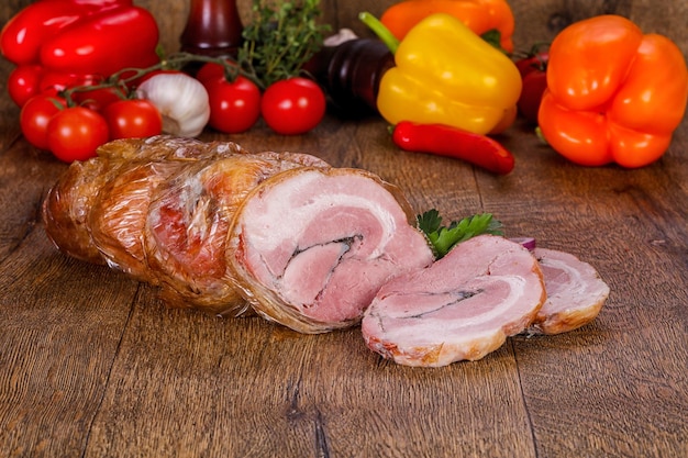 Viande de porc fumée