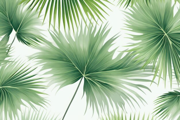 Photo vibes tropicales fresh fan palm printemps d'arrière-plan