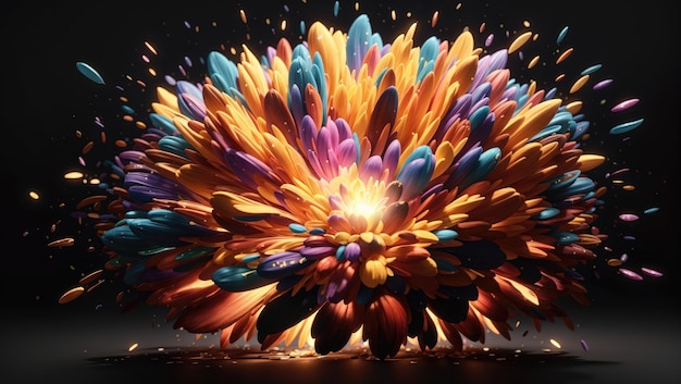 Vibrant Burst Bholekar Sriharis Une explosion de lumière éblouissante