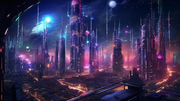 Vibrant_Cyberpunk_Ville est une ville vibrante.