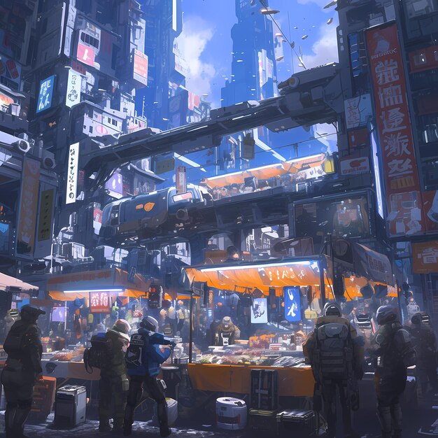 Les vibrations électriques d'un bazar cyberpunk