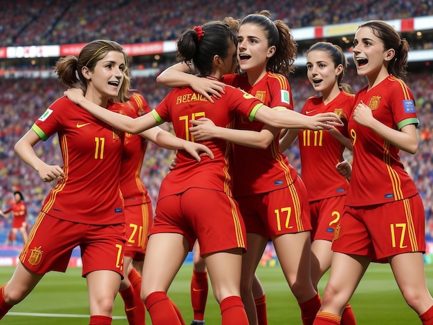 Victoire du football national féminin espagnol