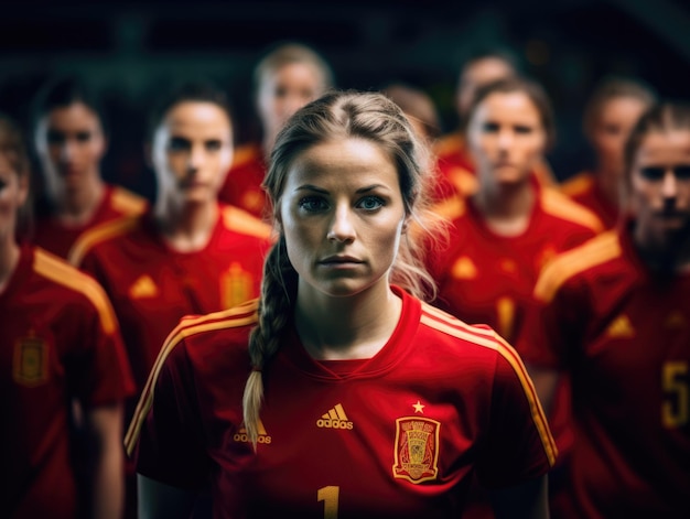 Photo victoire de l'équipe nationale de football féminine d'espagne