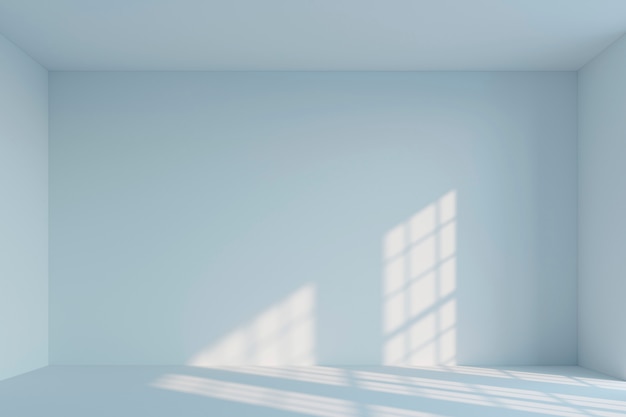 Photo vide chambre minimaliste blanche. rendu 3d