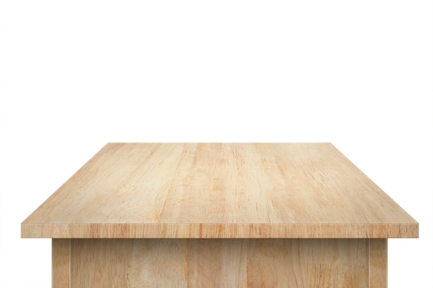 Vide du dessus de table en bois