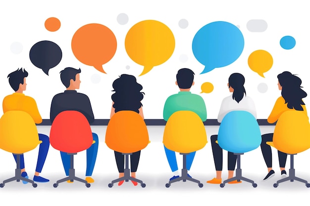 La vie au bureau Les employés de bureau Les personnes qui travaillent au bureau