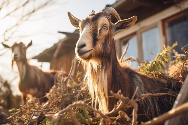 La vie à la ferme par temps froid