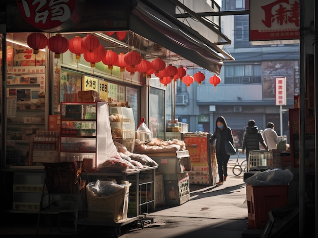 vie urbaine supermarché chine photojournalisme réalisme rue