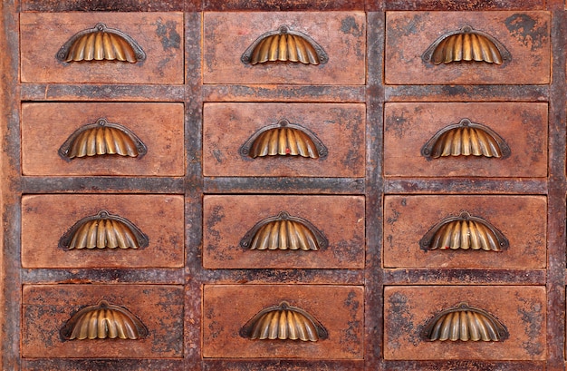 vieille armoire à pharmacie chinoise