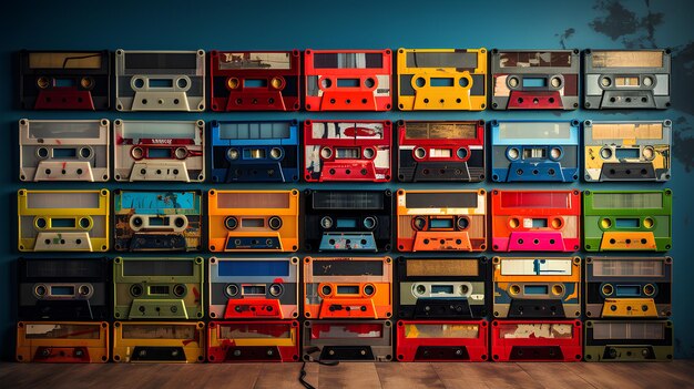 une vieille cassette audio vintage