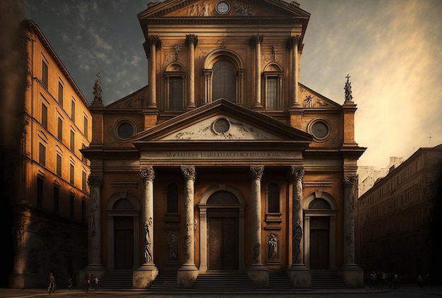 Vieille église d'Italie à Rome