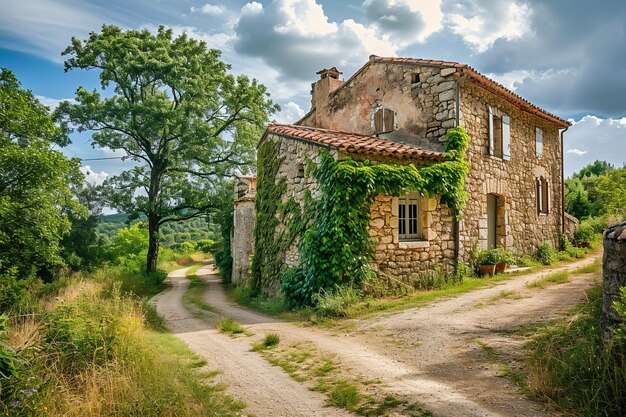 Vieille ferme à la campagne