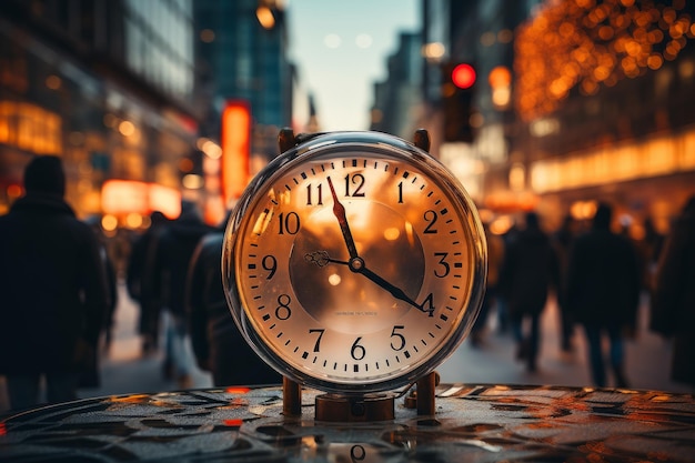 Photo vieille horloge dans la rue