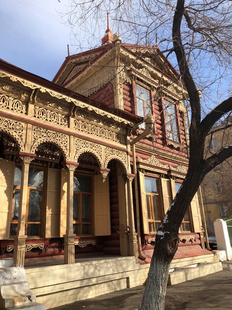 Photo vieille maison à kazan, en russie