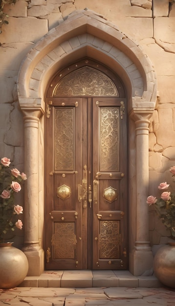 une vieille porte antique