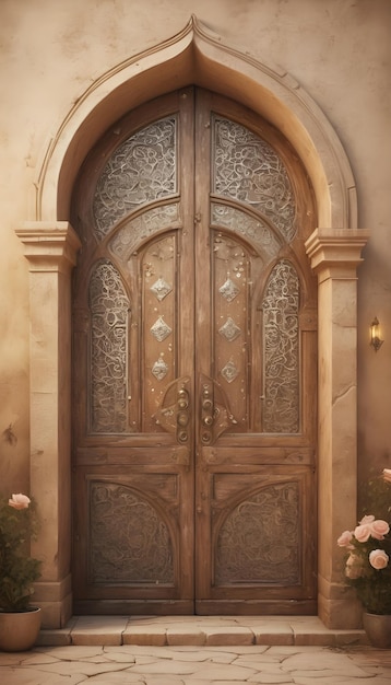 une vieille porte antique