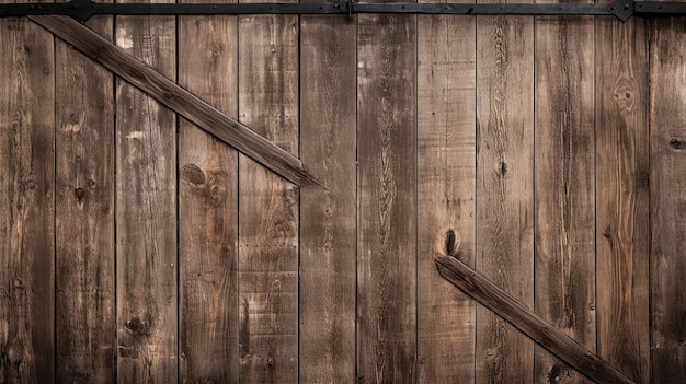 Vieille porte de grange en bois libre