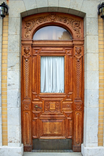 Photo vieille porte, porte du palais, porte en bois, entrée, sortie