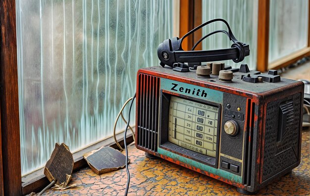 Une vieille radio vintage.