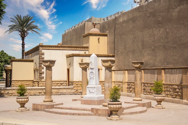 La vieille rue dans le quartier copte du Caire du Vieux Caire, Egypte