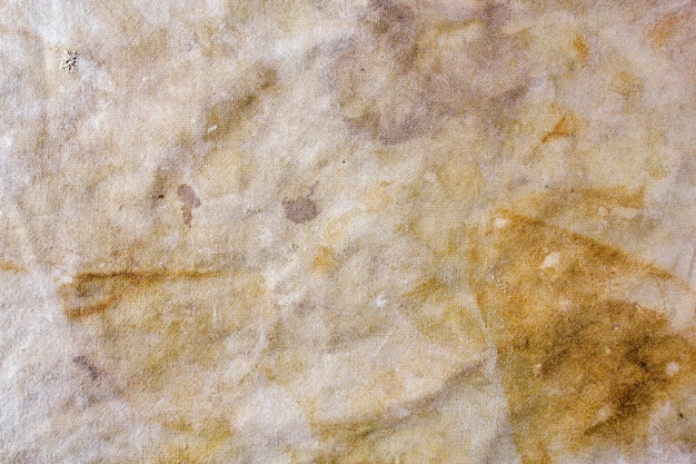 Vieille toile de jute sale Tissu déchiré taché Texture authentique du tissu sale déchiré dans les tachesTissu de lin déchiré pourri