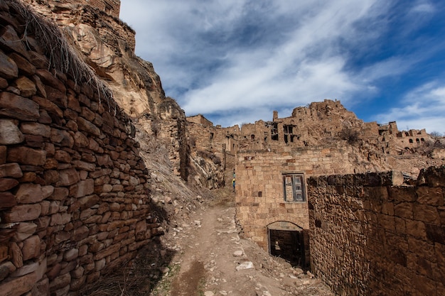 Vieille ville abandonnée de Gamsutl République du Daghestan, Russie. Caucase