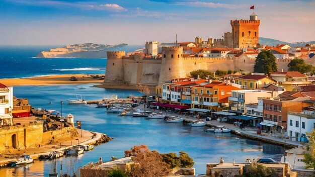 Vieille ville sur la côte d'Alanya