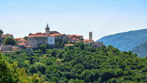 Vieille ville de Labin en Istrie, Croatie, Europe.