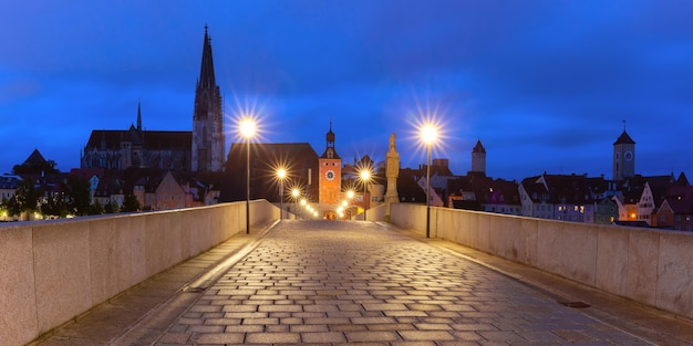 Vieille ville de Ratisbonne, Bavière, Allemagne