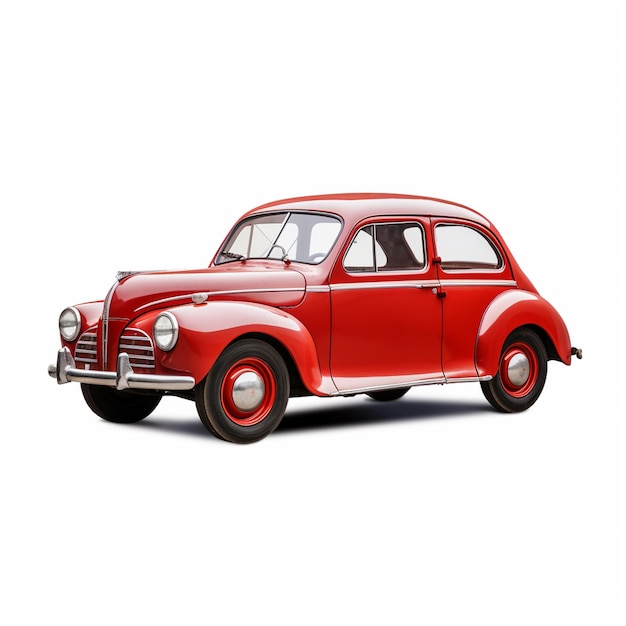 une vieille voiture rouge classique