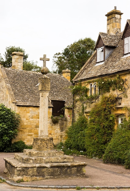 Photo vieilles maisons dans le district de cotswold en angleterre