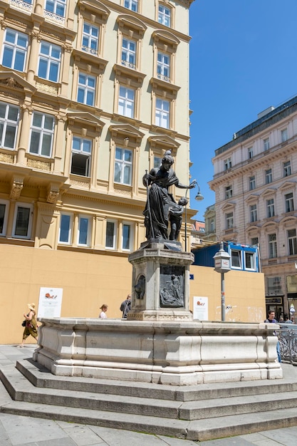 Vienne Autriche 13 juin 2023 Fontaine Joseph sur la rue Graben au centre de Vienne
